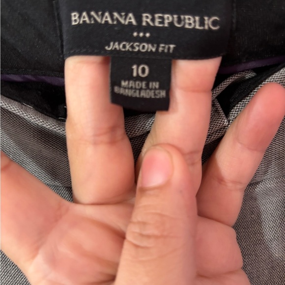 Banana Republic Gray Straight-Leg Pants Size 10 - Picture 2 of 11
